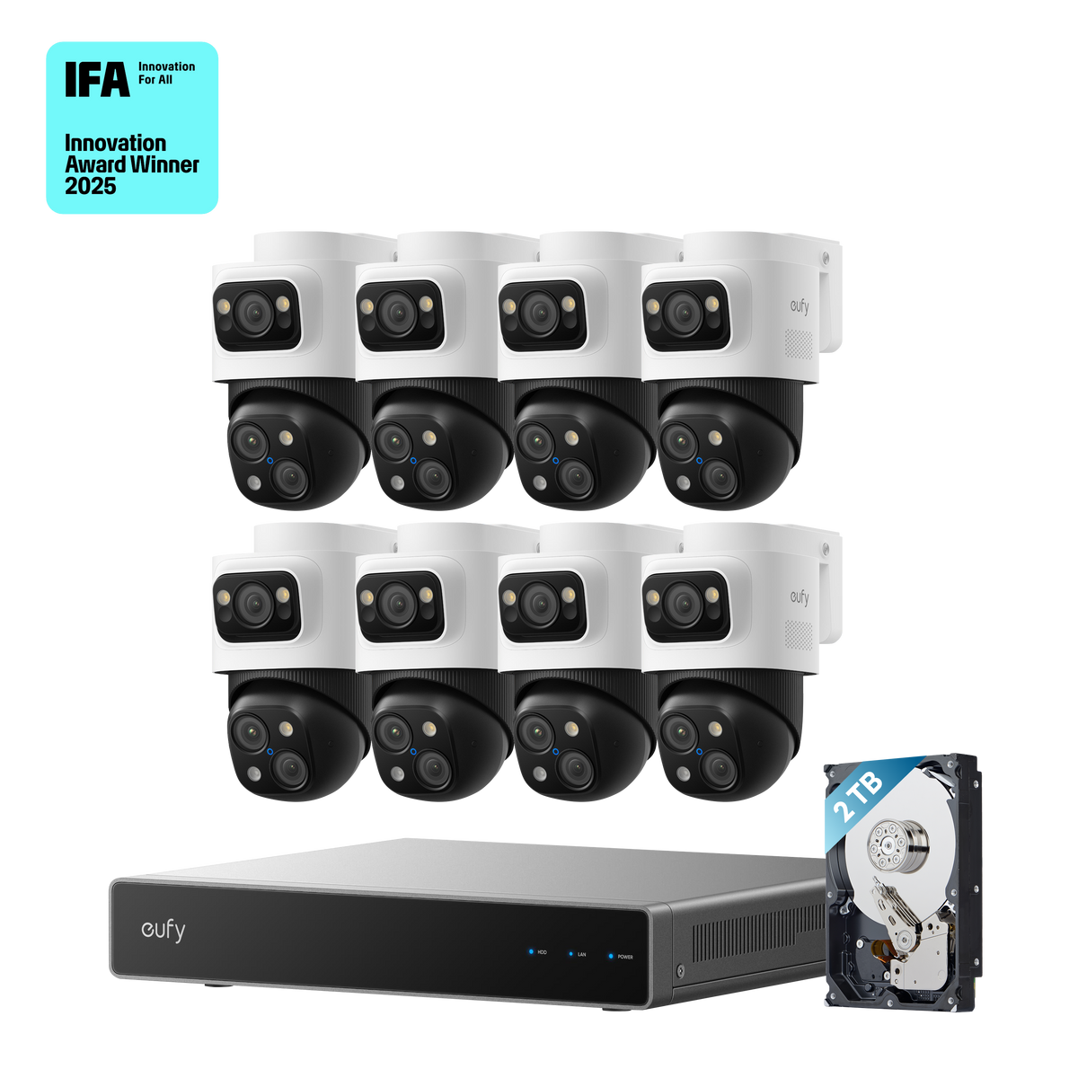 eufy PoE NVR Security System S4 Max + 4 PoE Cam S4 Add-Ons