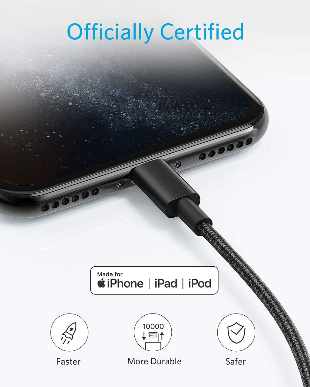Refurbished Anker <b>331</b> USB-A to Lightning Cable (Nylon)