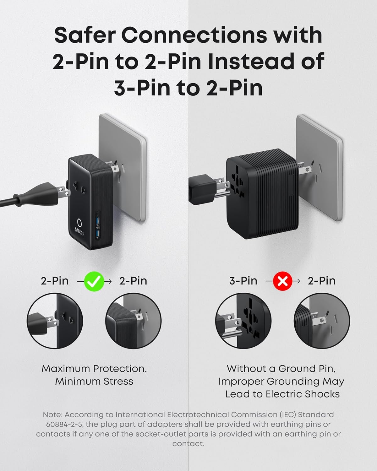 Bundle kit: Anker Laptop Power Bank (25K, 165W, Built-In and Retractable Cables) and Anker Nano Travel Adapter (5-in-1, 20W, 1-Pack)