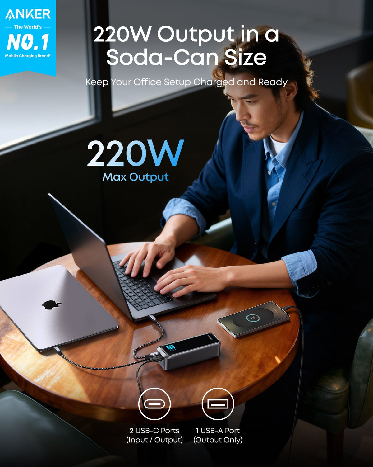 Anker Prime Power Bank (20K, 220W)