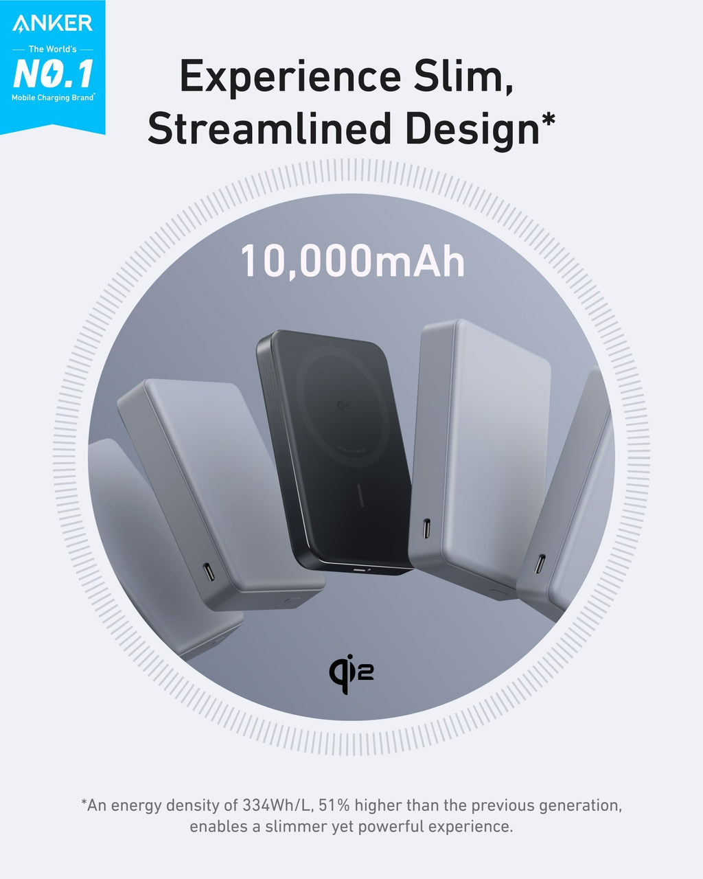 Bundle kit: Anker MagGo Power Bank (10K, Slim)  | 2-Pack