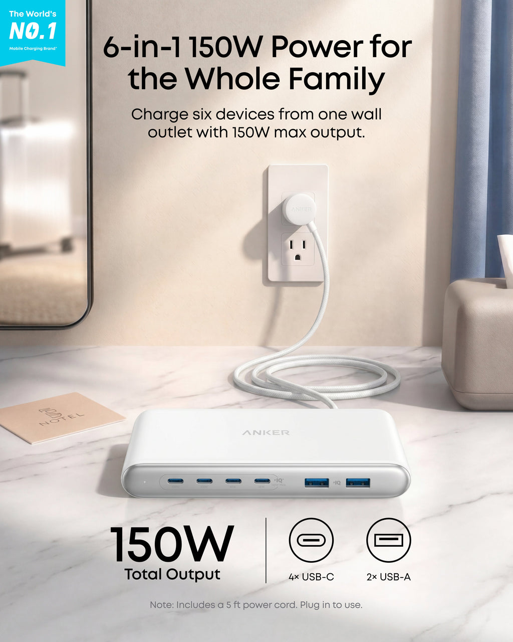 Bundle Kit: Anker Travel Charging Station and Anker Universal Charger