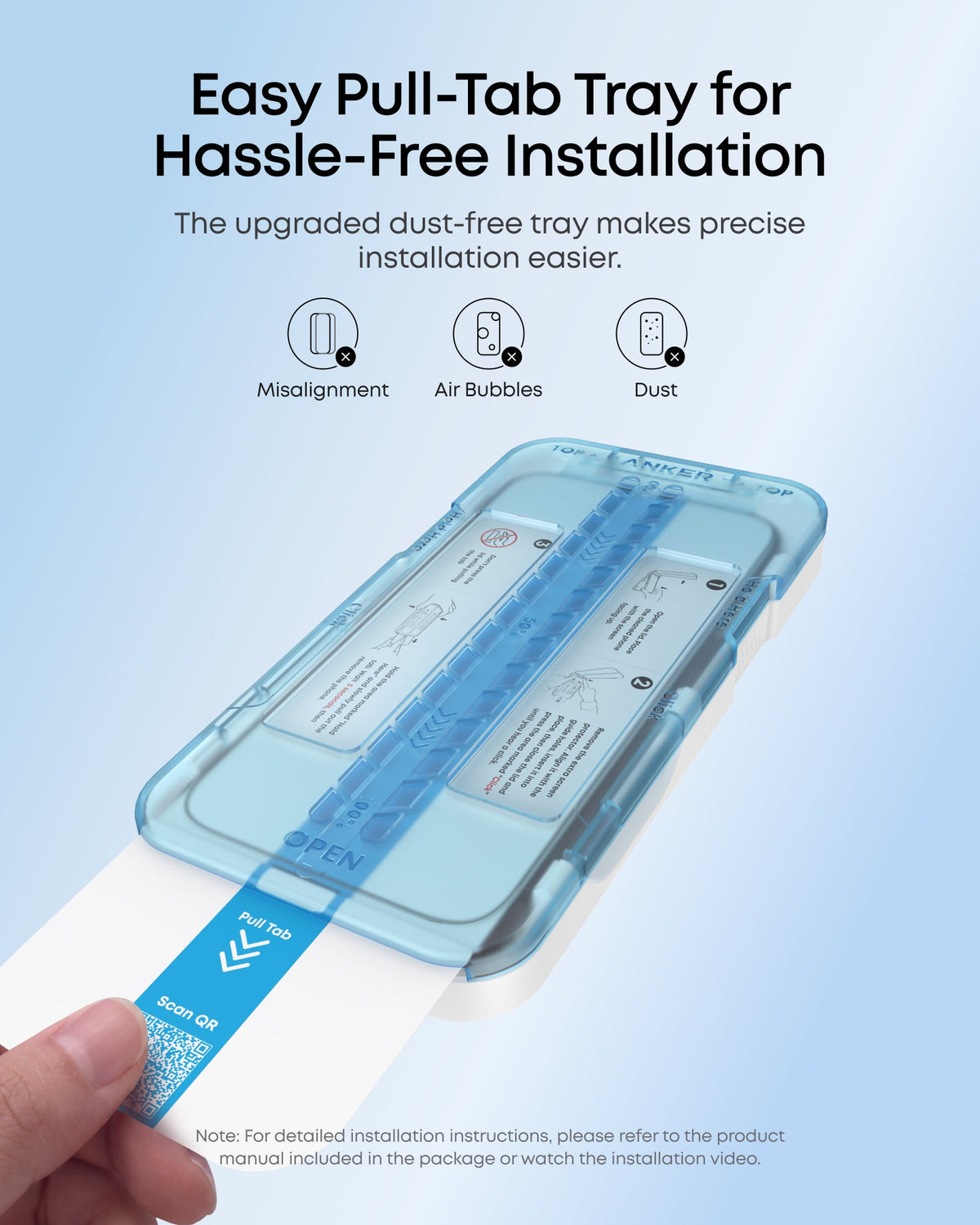 Anker Tempered Glass Screen Protector, 2-Pack