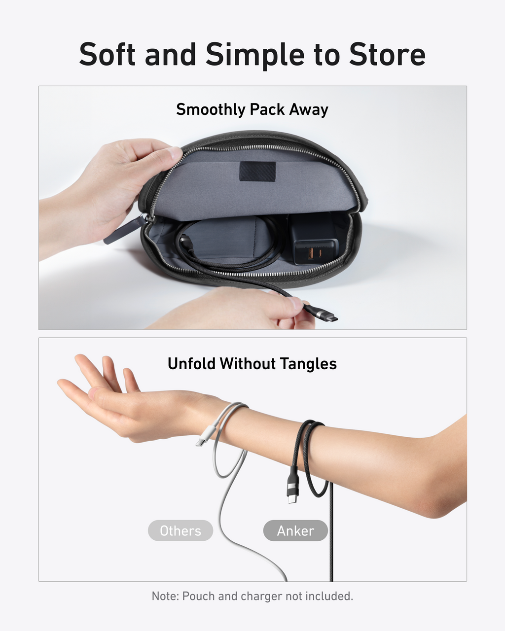 Anker Charger (140W, 4-Port, PD 3.1), Anker Laptop Power Bank, and Anker USB-C to USB-C Cable