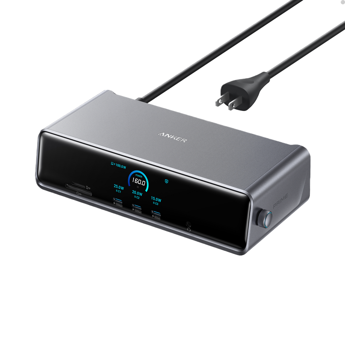 Refurbished Anker Prime Docking Station (14-in-1, Triple Display, DisplayLink) with DL7400