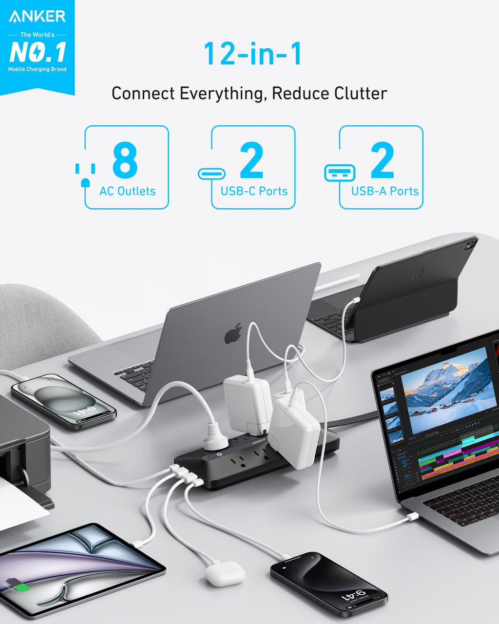 Anker USB Power Strip (12-in-1, 35W)