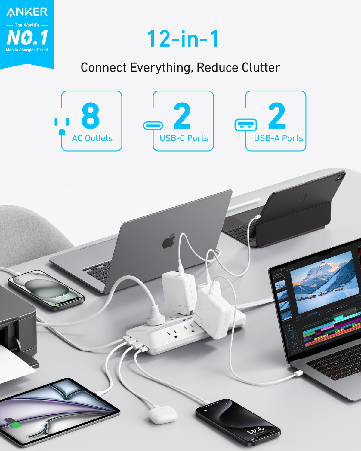 Anker USB Power Strip (12-in-1, 35W)