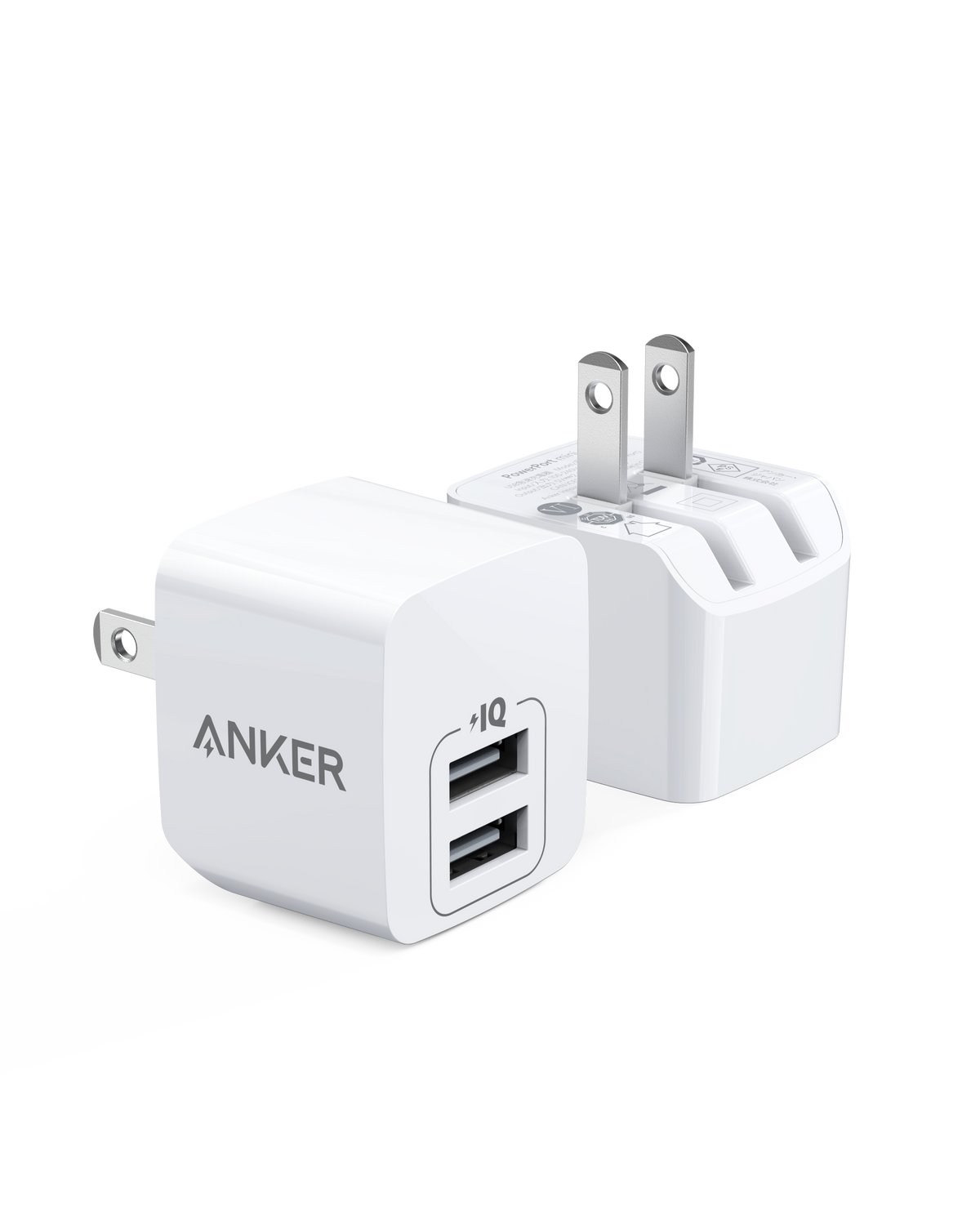 Anker Dual-Port 12W Wall Charger (2-Pack)