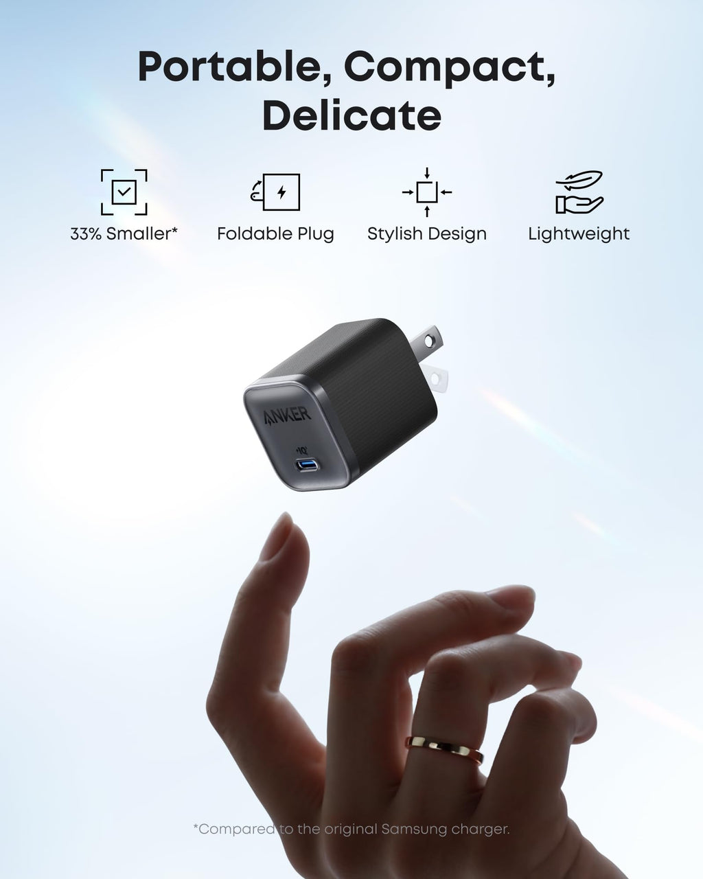 Bundle kit: Anker Nano Charger (45W) with USB-C to USB-C Cable 2-Pack